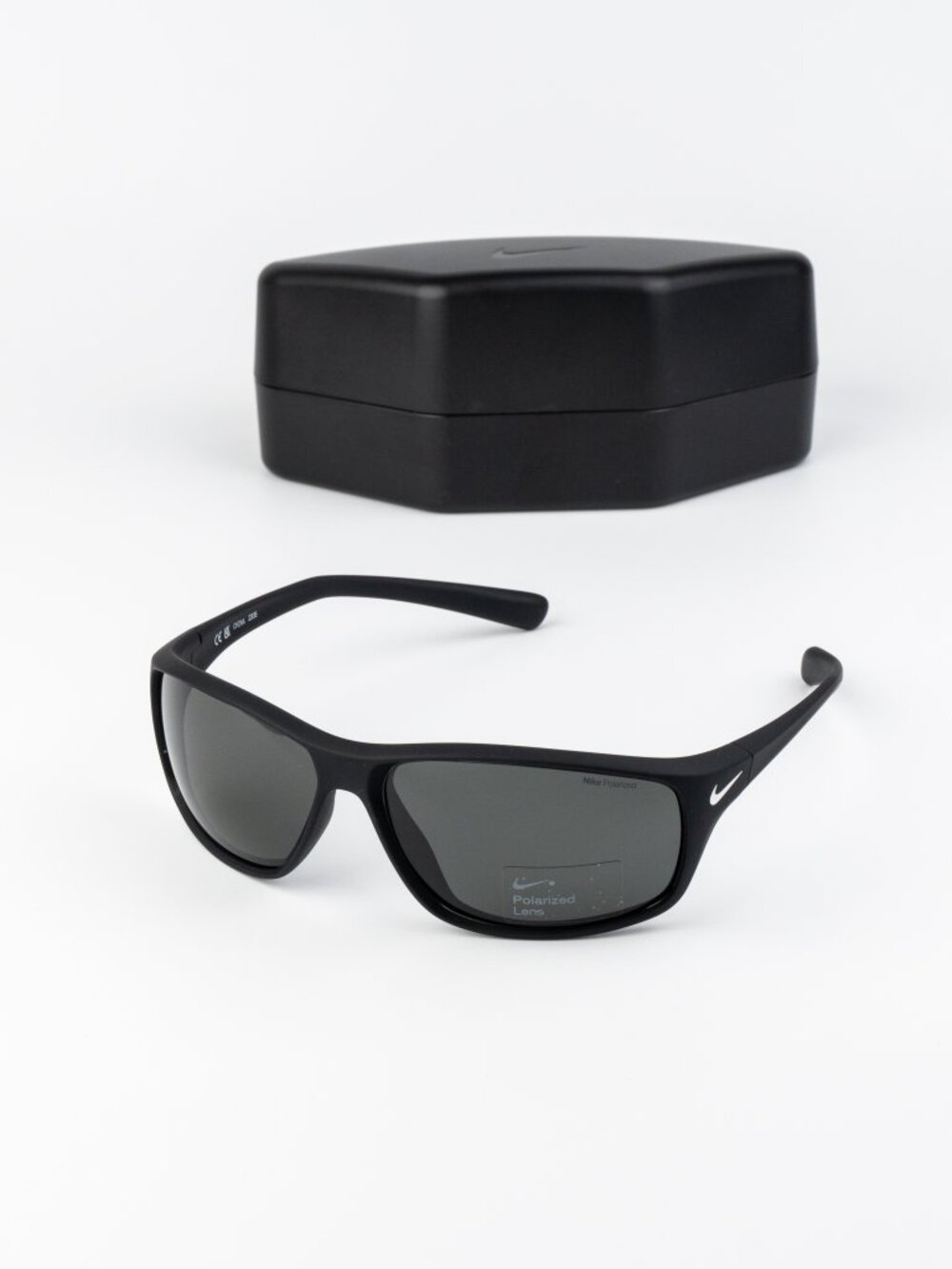 Nike Men Sunglasses Black Grey Polarized Wraparound ADRENALINE P FQ4604 095 NEW